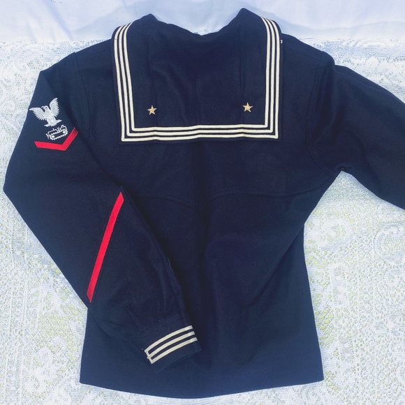 Vtg 1930s WWII Era WW2 U.S Navy Uniform Sailor Shirt Military Equipment Operator